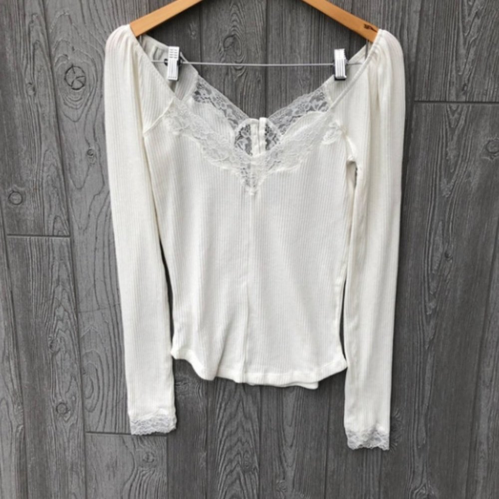 Free People To the West Henley Style Tee